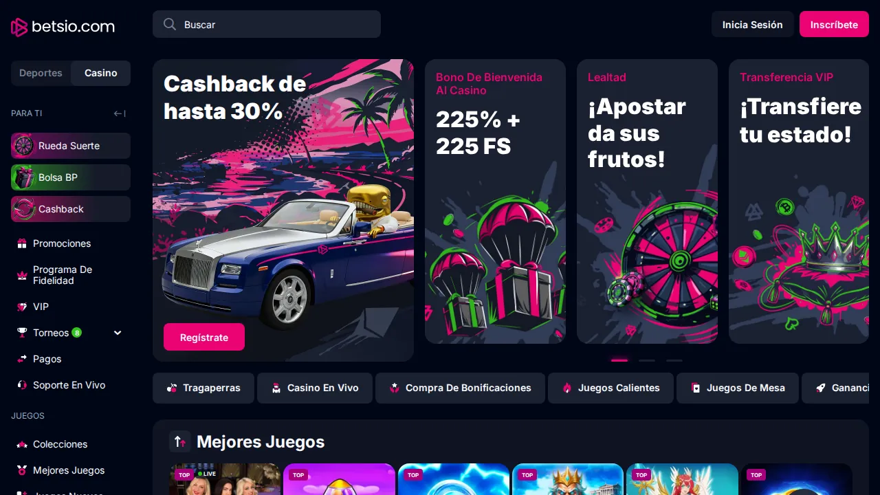Captura de la oferta de bienvenida de Bets.io Casino